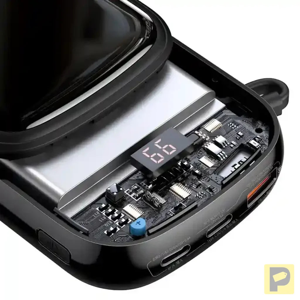 Powerbank Baseus Qpow PRO with Lightning cable, USB-C port and USB 20000mAh, 20W (Black)