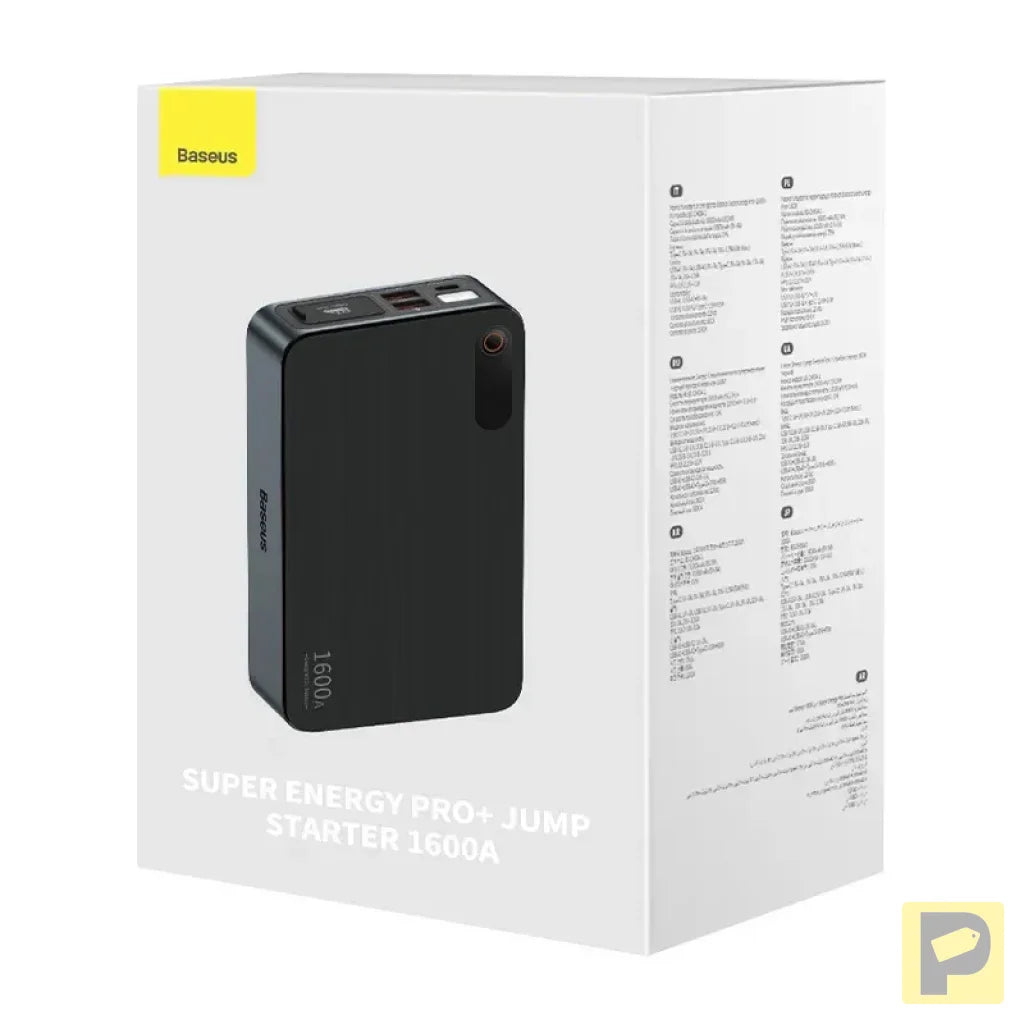 Powerbank/Baseus Super Energy PRO Car Jump Starter, 1600A, USB (black)