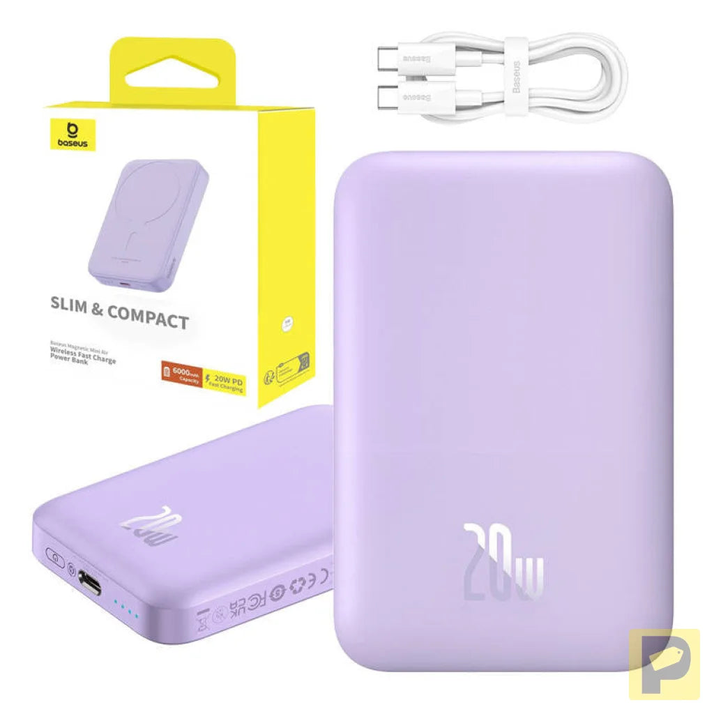 Powerbank mini Baseus 6000 mAh 20W (purple)