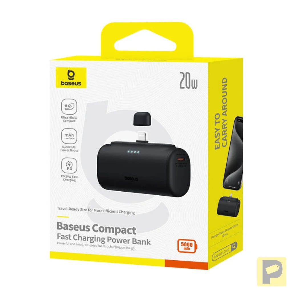 Powerbank OS-Baseus Compact IP 5000mAh 20W (black)