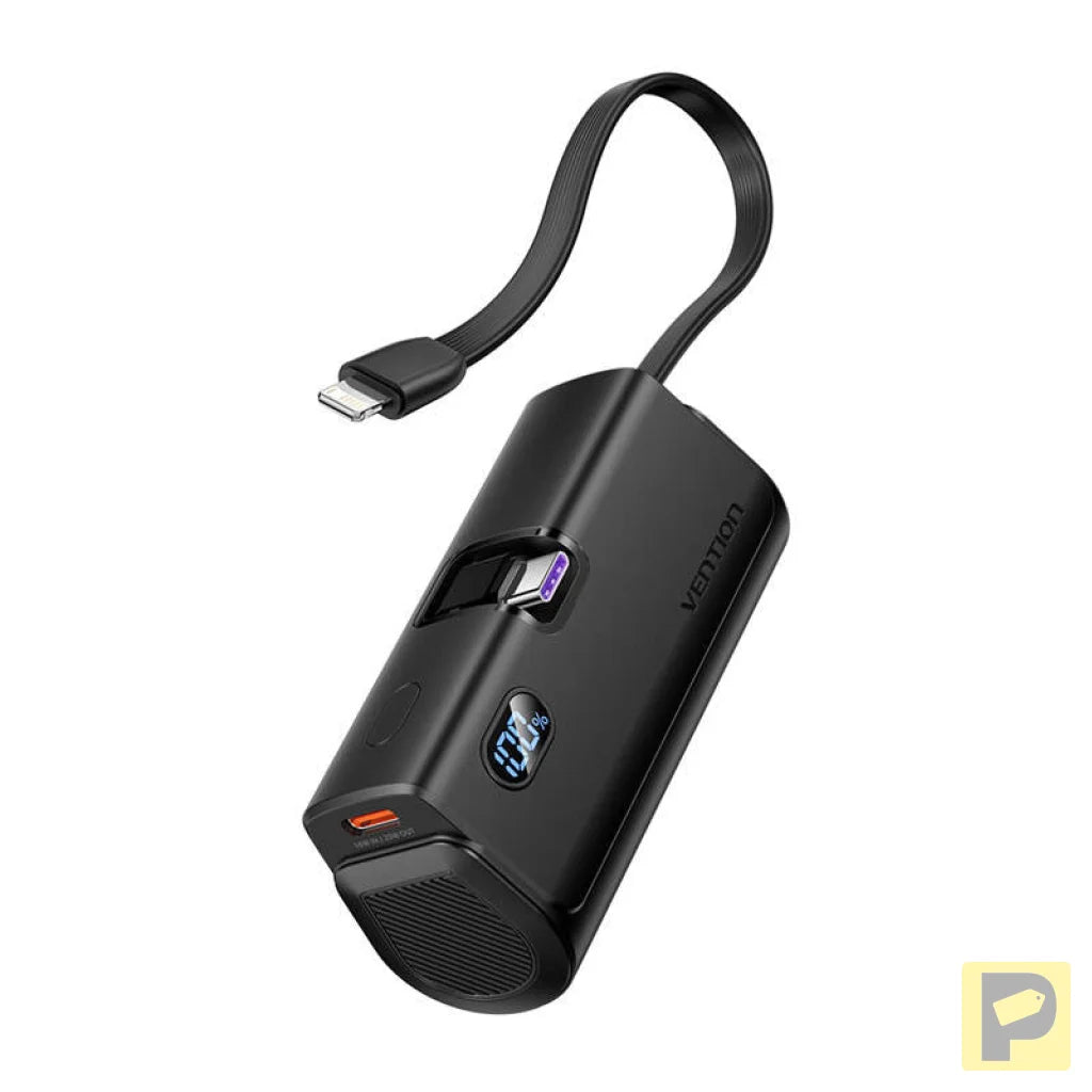 Powerbank Vention LED display 4800mAh 22.5W FHQB0 (black)