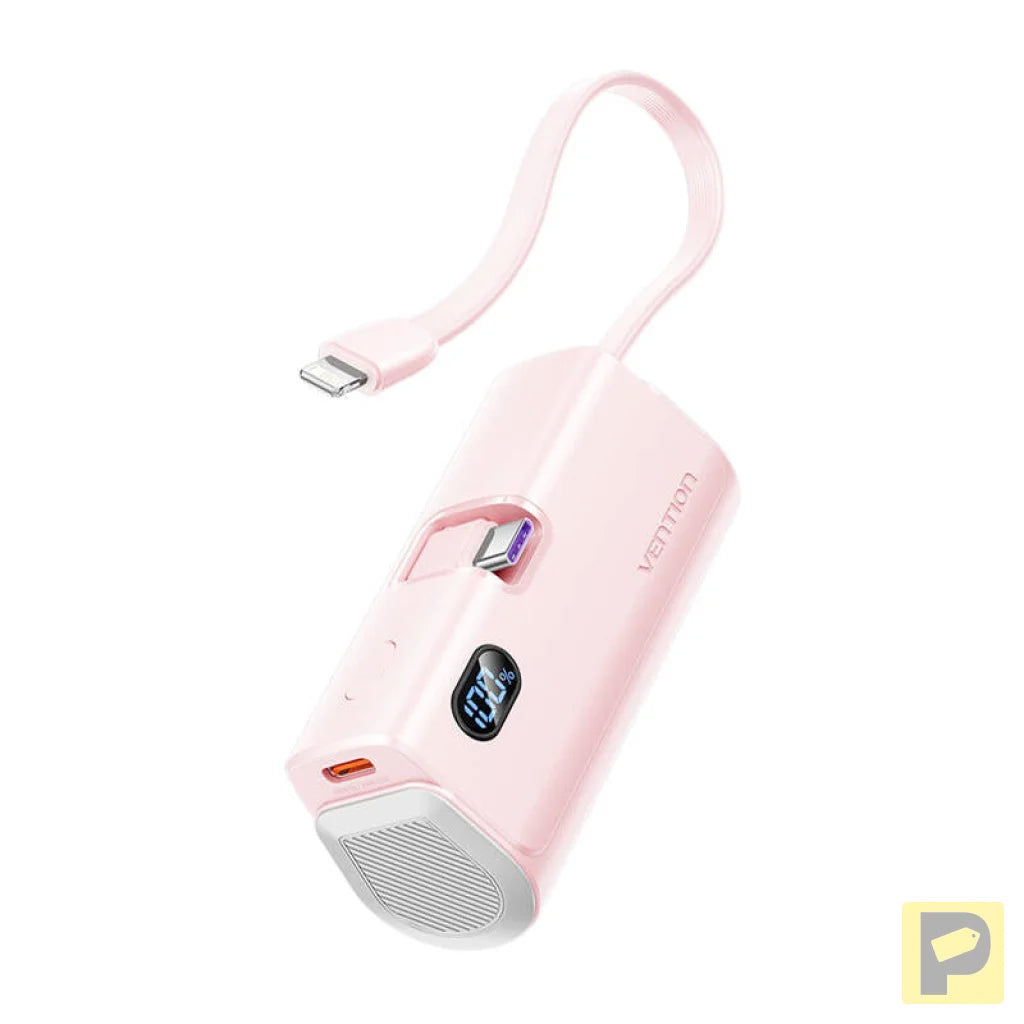 Powerbank Vention LED display 4800mAh 22.5W FHQP0 (pink)