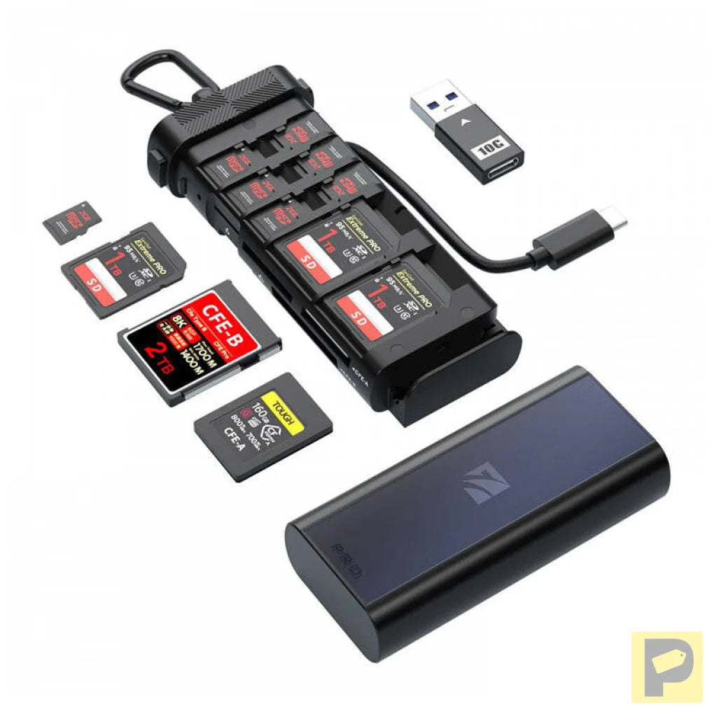 Pro card reader FREEWELL CF A/B, SD, TF