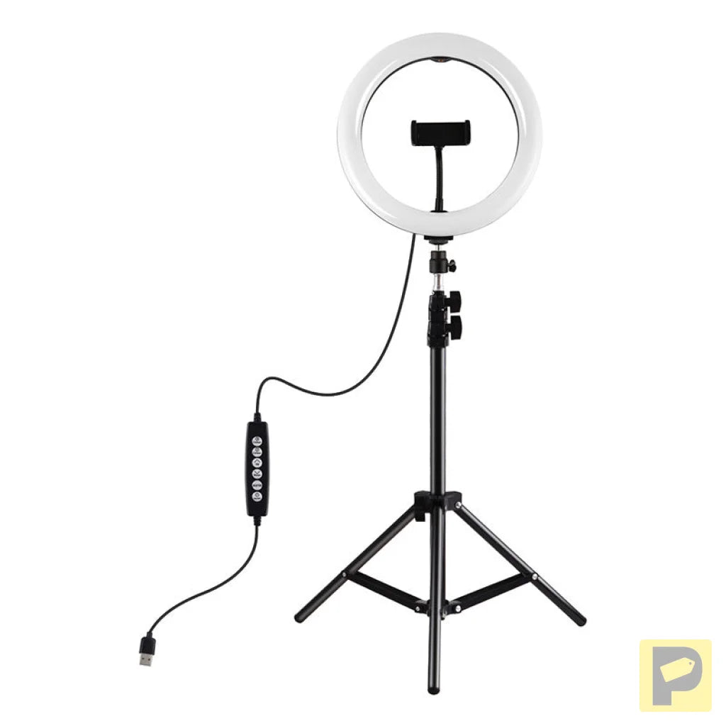 Puluz 1.1m tripod with RGBW LED lighting 26cm vlog / stream / smartphone PKT3044