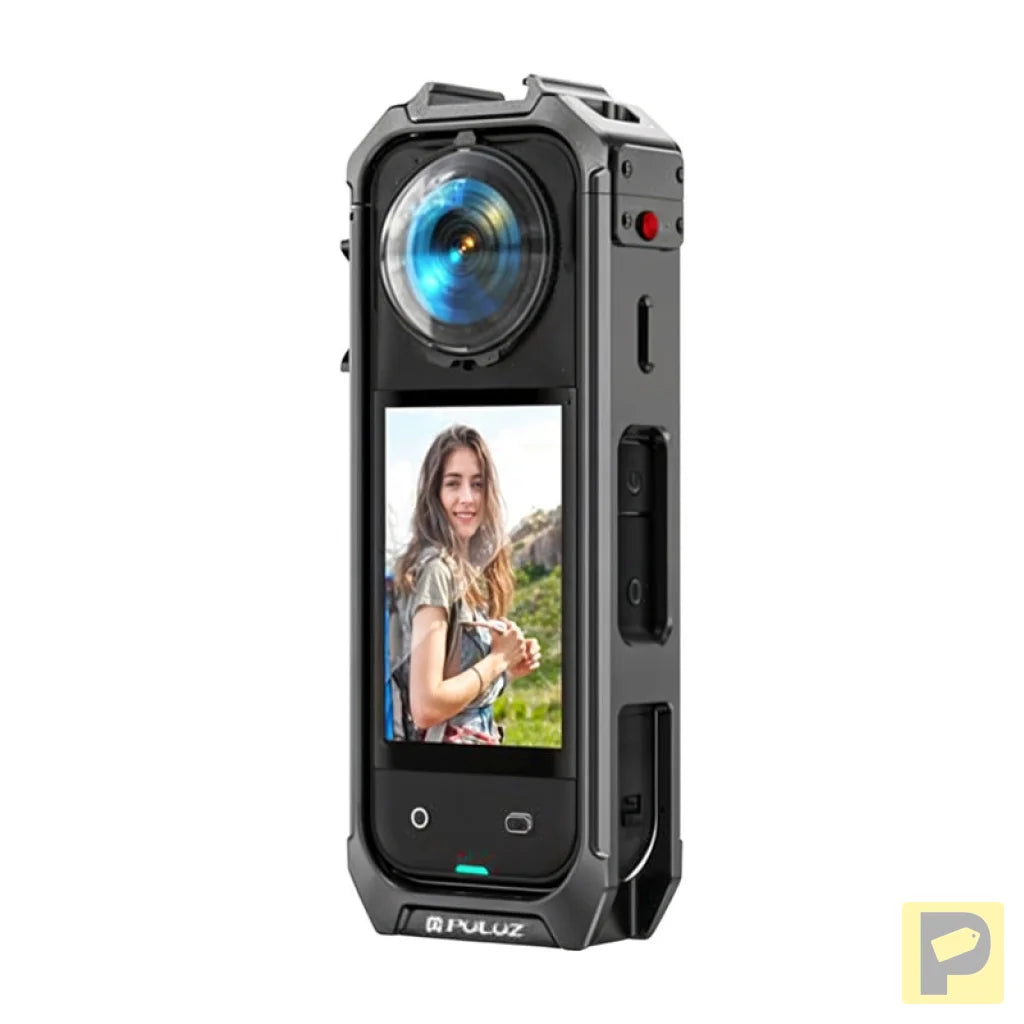 PULUZ metal protective case with lens cover for Insta360 X5