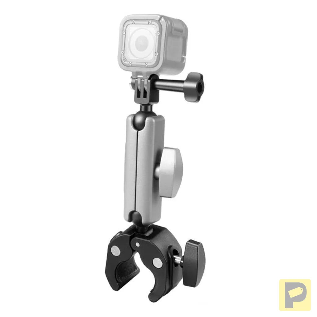 PULUZ motorcycle mount for sports cameras (DJI, GoPro, Insta360) (black)