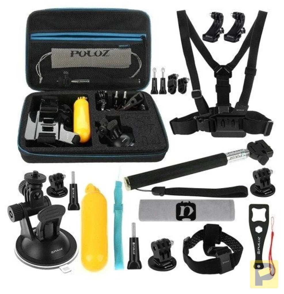 Puluz set of 20 accessories for sports cameras (including Osmo Action 5 Pro) PKT11
