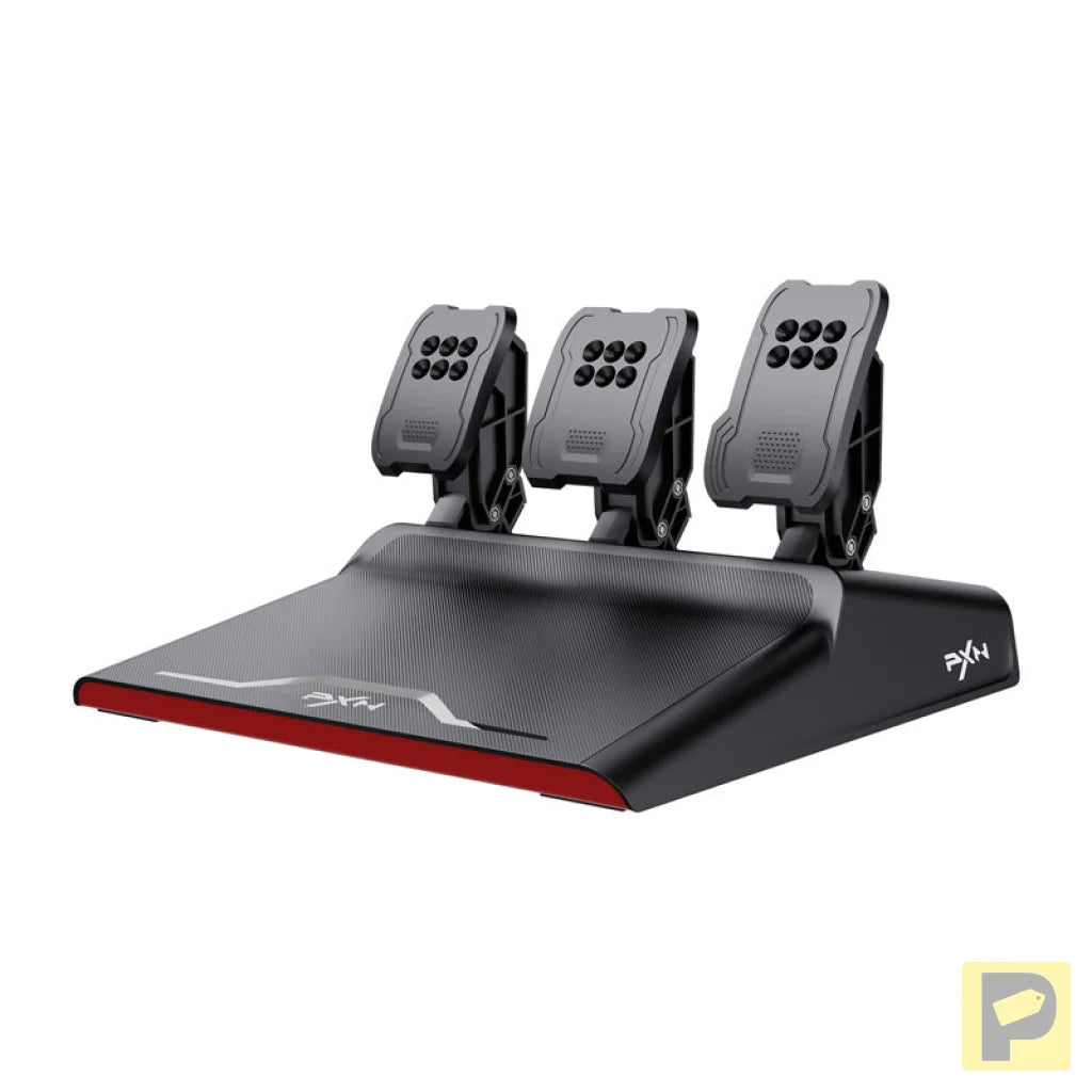 PXN-V10 Pro gaming set - steering wheel + pedals + mounting clamps (PC / PS4 / Xbox One / Xbox Series X|S)
