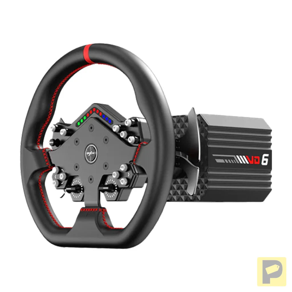 PXN VD6 Bundle DP gaming set - VD6 base + WDS R2 steering wheel + pedals + Z9 clamp