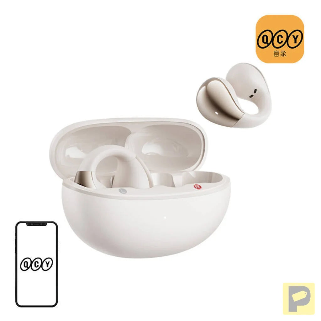 QCY Crossky Clip C30 headphones (white)