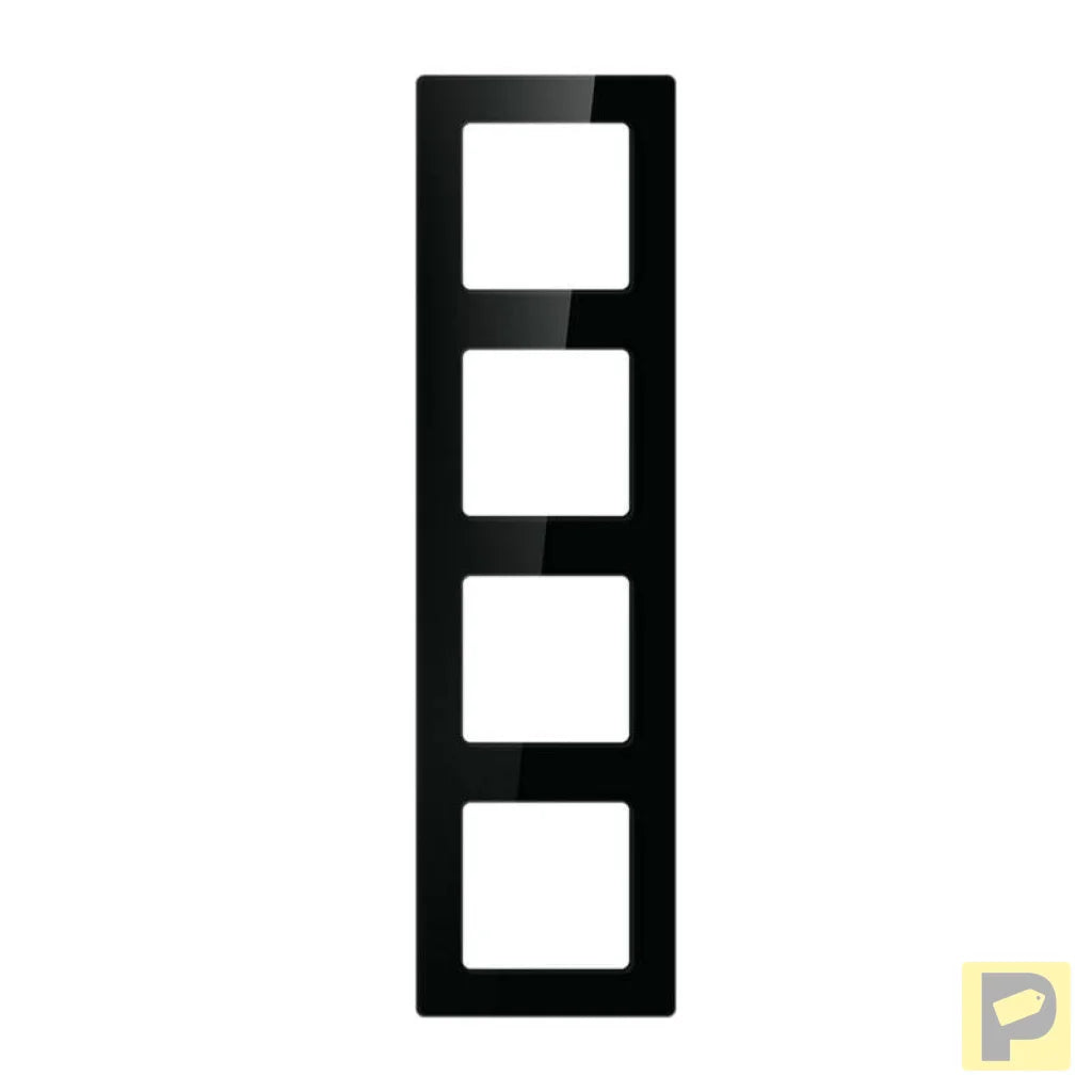 Quadruple frame socket Avatto N-TS10-Frame-B4 (black)
