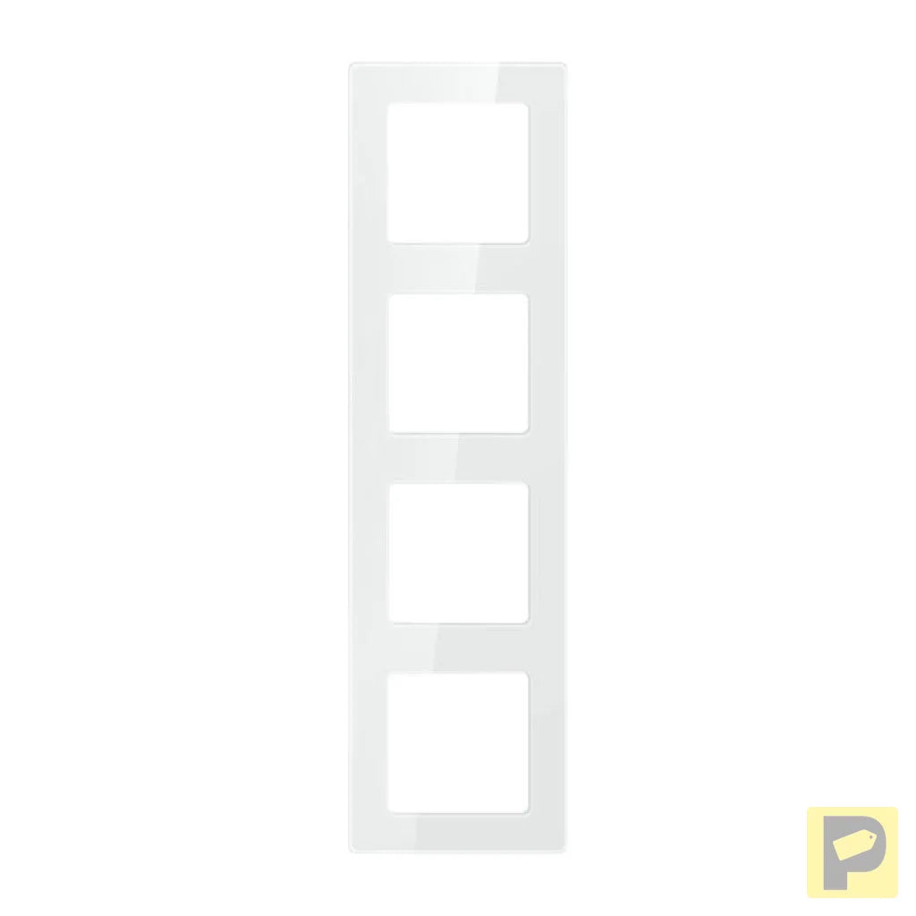 Quadruple frame socket Avatto N-TS10-Frame-W4 (white)