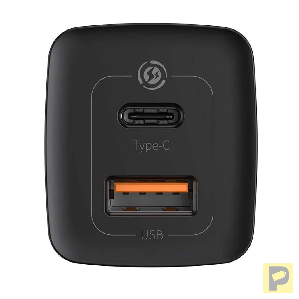 Quick Travel Charger Baseus GaN2 Lite USB+C 65W EU (black)