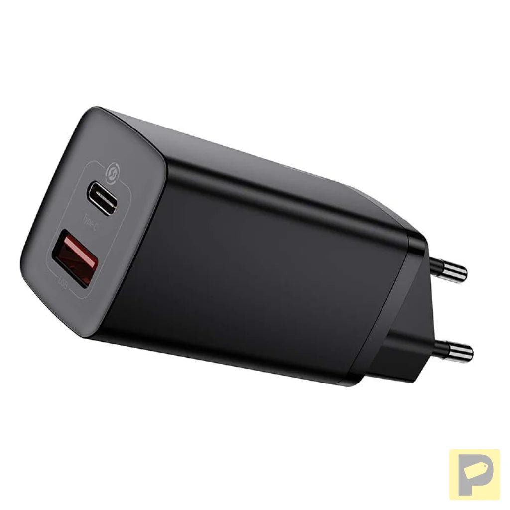 Quick Travel Charger Baseus GaN2 Lite USB+C 65W EU (black)