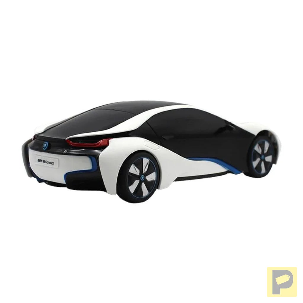 RASTAR R/C 1:24 BMW i8 remote controlled car- UV-sensitive (white and yellow)
