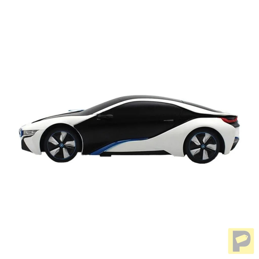 RASTAR R/C 1:24 BMW i8 remote controlled car- UV-sensitive (white and yellow)