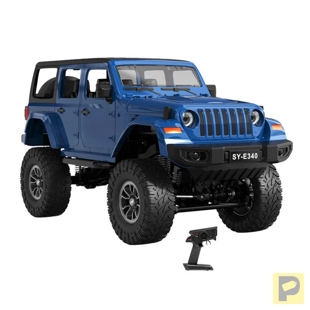 RC remote control car 1:14 Double Eagle (blue) Jeep Crawler Pro E340-003