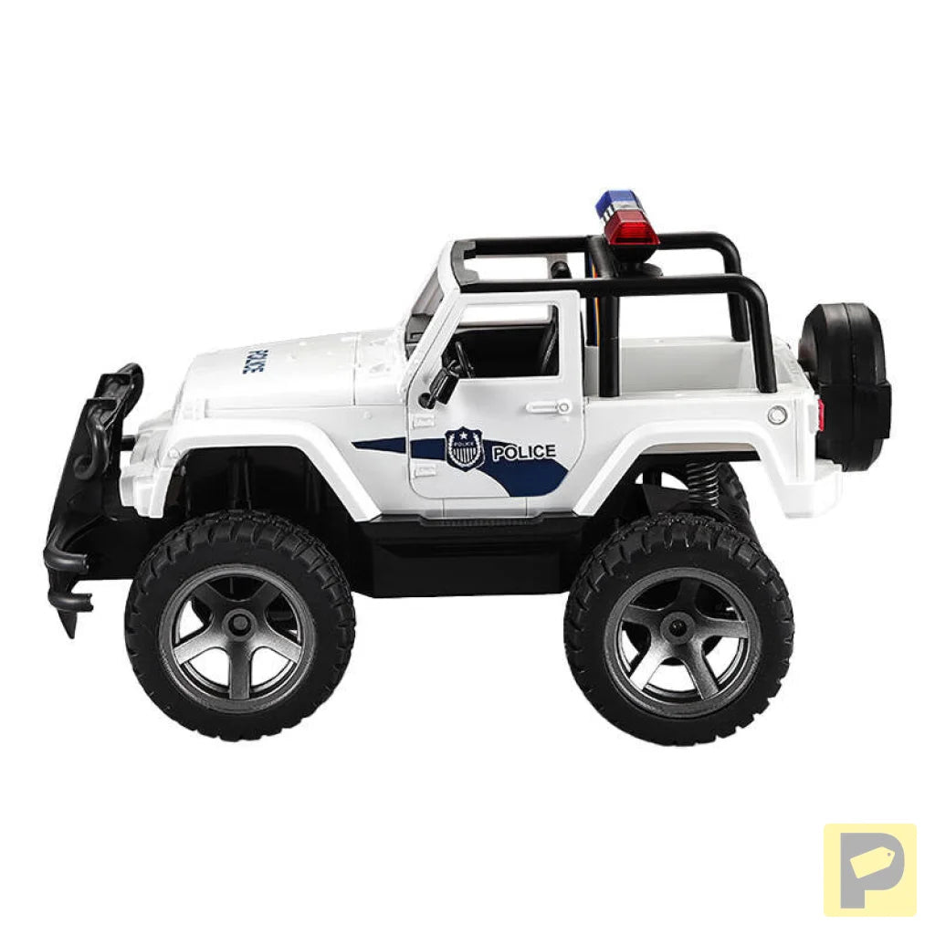 Remote-controlled car 1:12 Double Eagle (white) Jeep (Police) E550-003