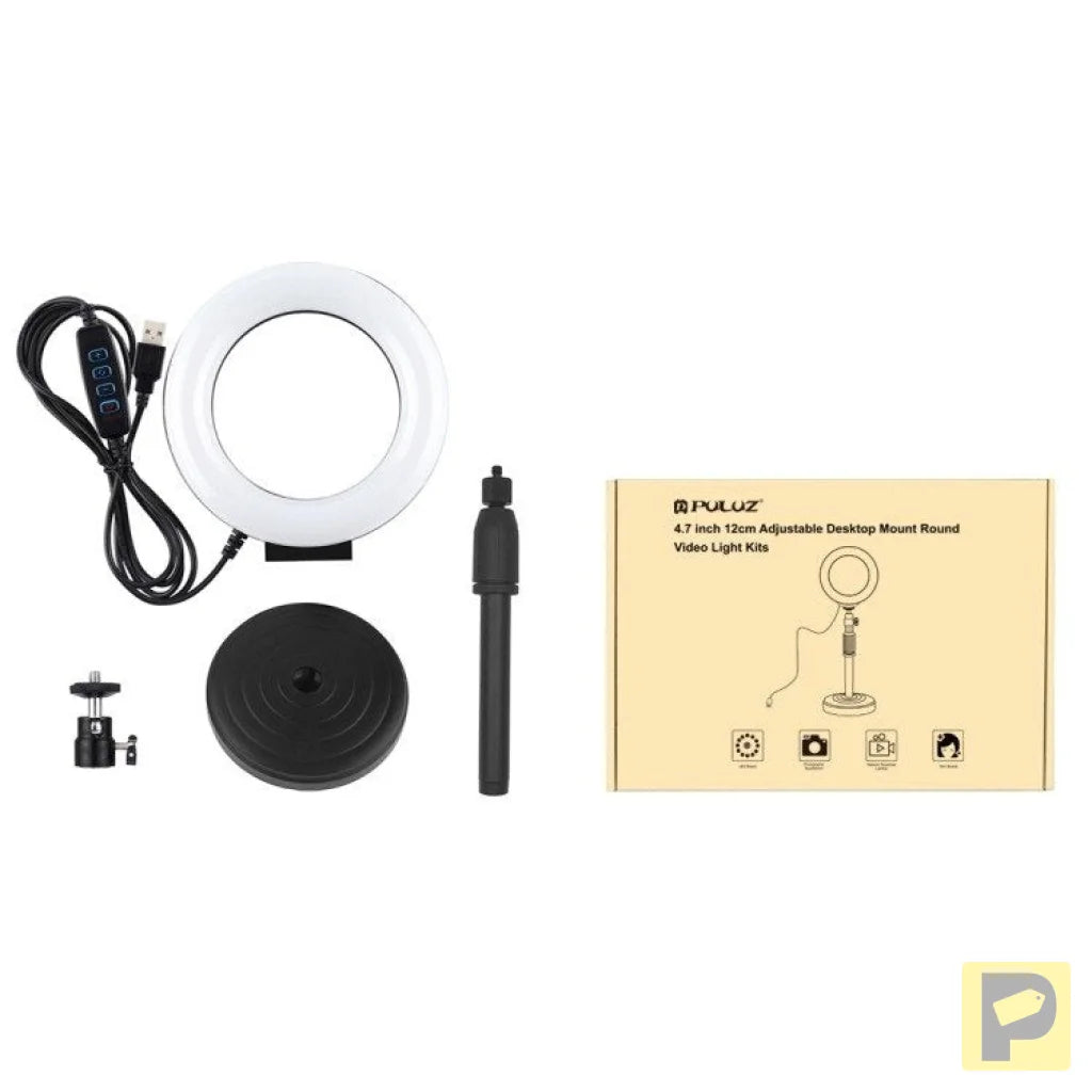 Ring LED lamp Puluz with adjustable base PU391