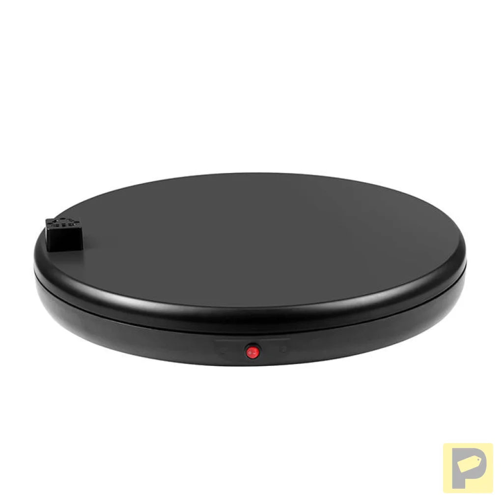 Rotating display stand Puluz with power socket 45 cm (black)