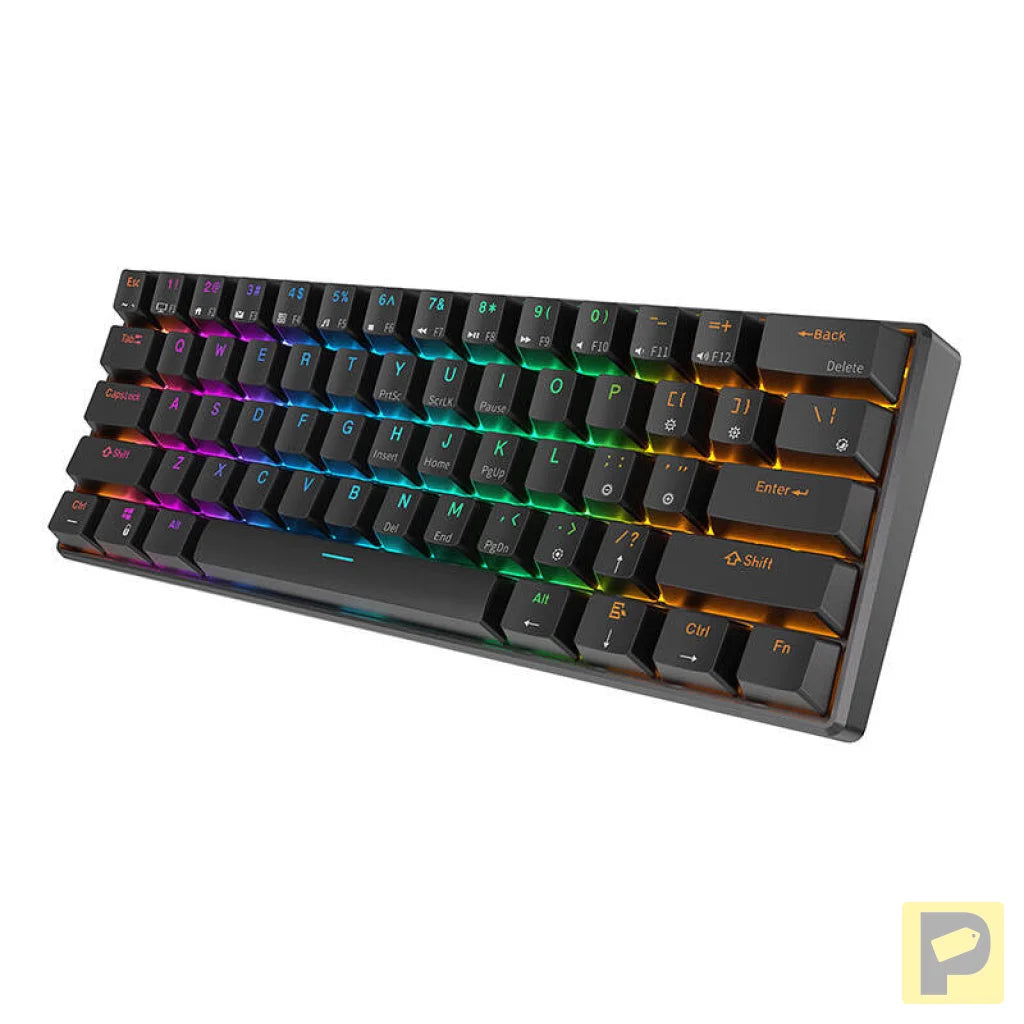 Royal Kludge RK61 RGB mechanical keyboard, brown switch (black) (QWERTY)