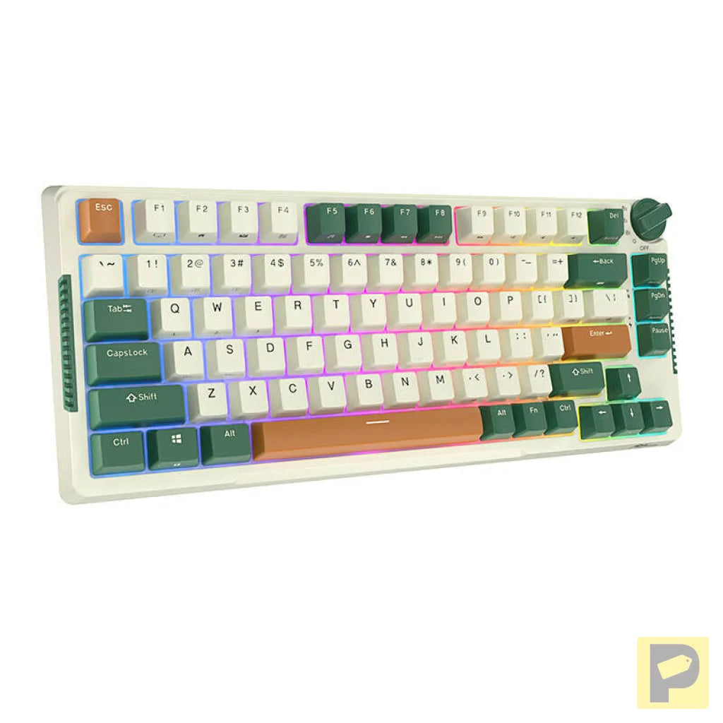 Royal Kludge RKH81 RGB Wireless Mechanical Keyboard, Sky cyan switch (green) (QWERTY)