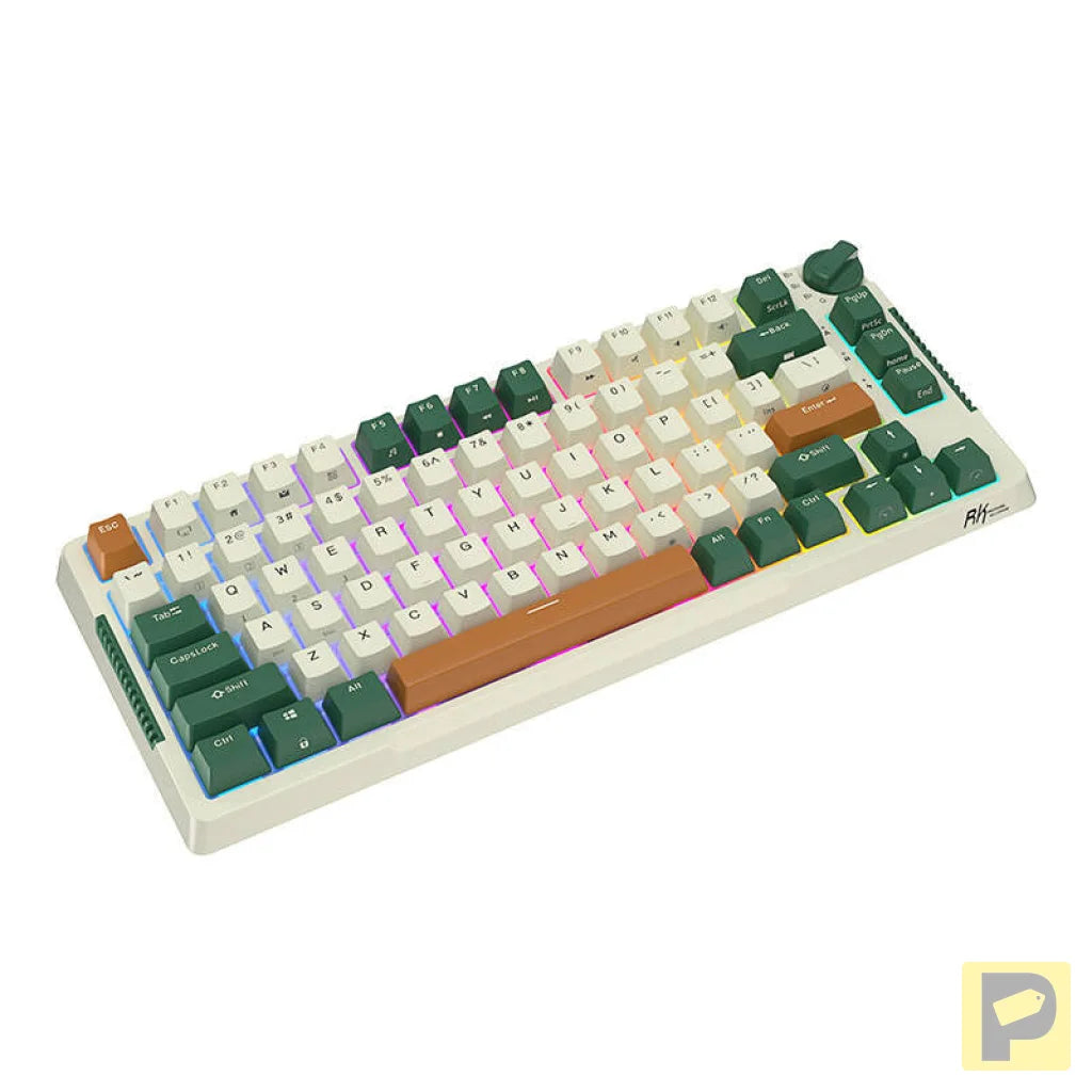 Royal Kludge RKH81 RGB Wireless Mechanical Keyboard, Sky cyan switch (green) (QWERTY)