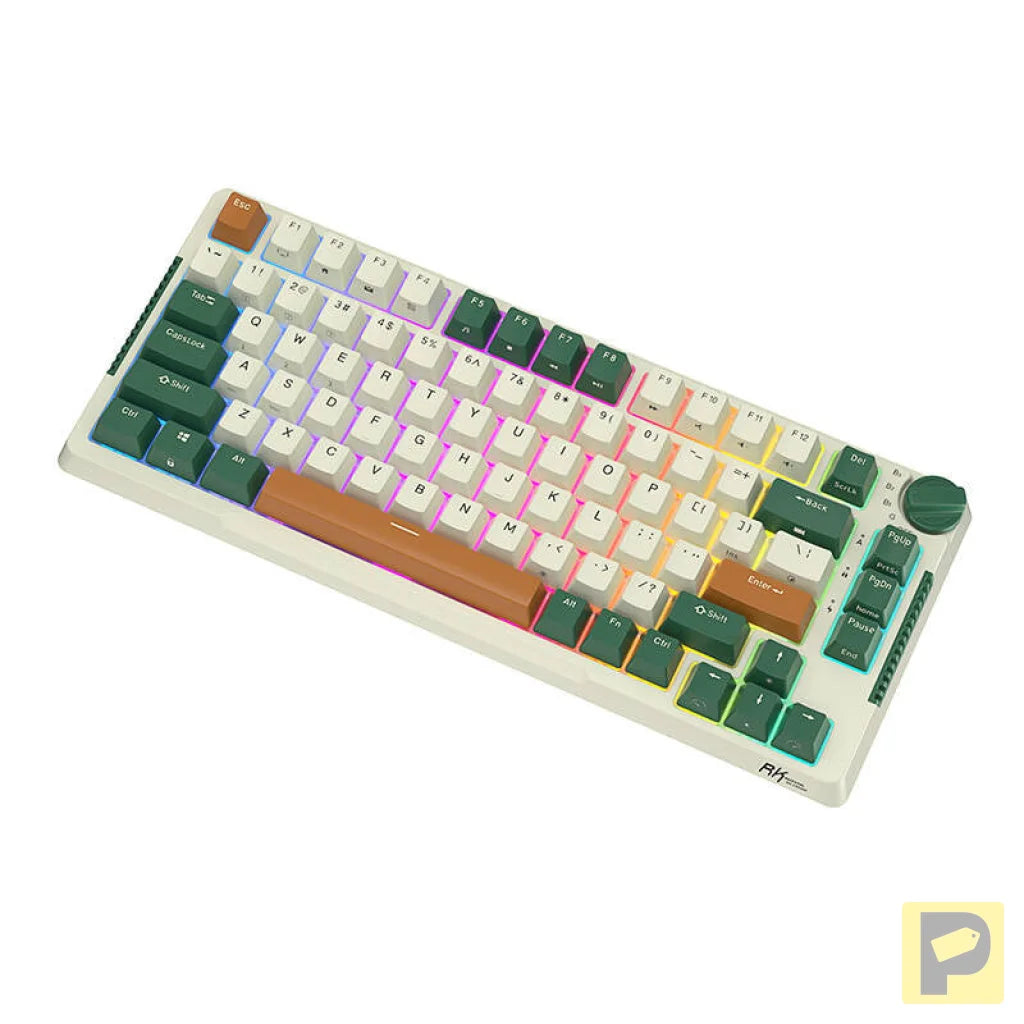 Royal Kludge RKH81 RGB Wireless Mechanical Keyboard, Sky cyan switch (green) (QWERTY)