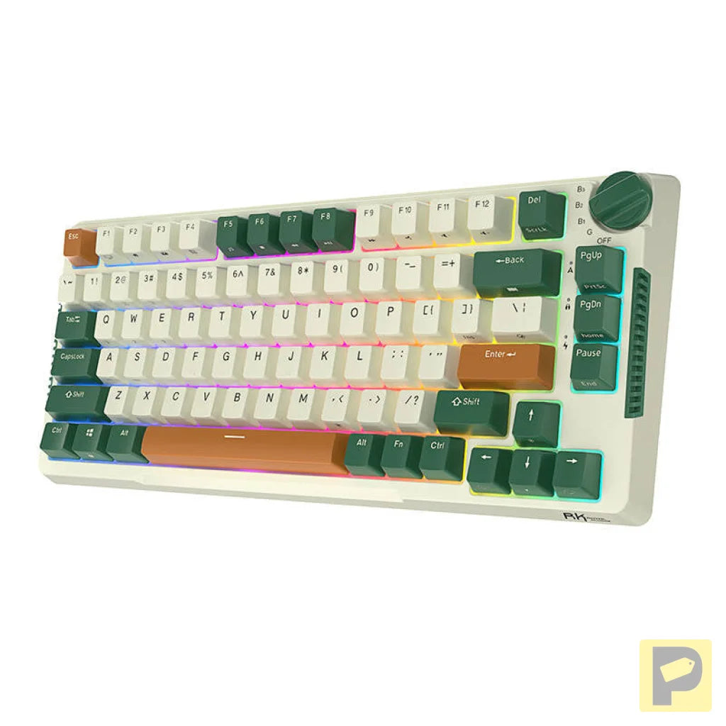 Royal Kludge RKH81 RGB Wireless Mechanical Keyboard, Sky cyan switch (green) (QWERTY)