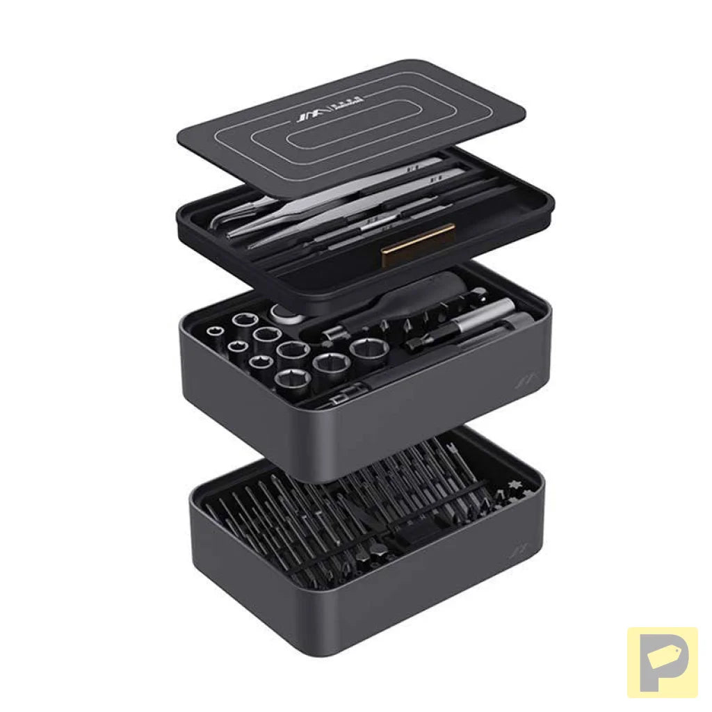 Screwdrivers, Tweezers, Ratchet Wrench, Set of 100 pcs, JIMI Home FM-3,