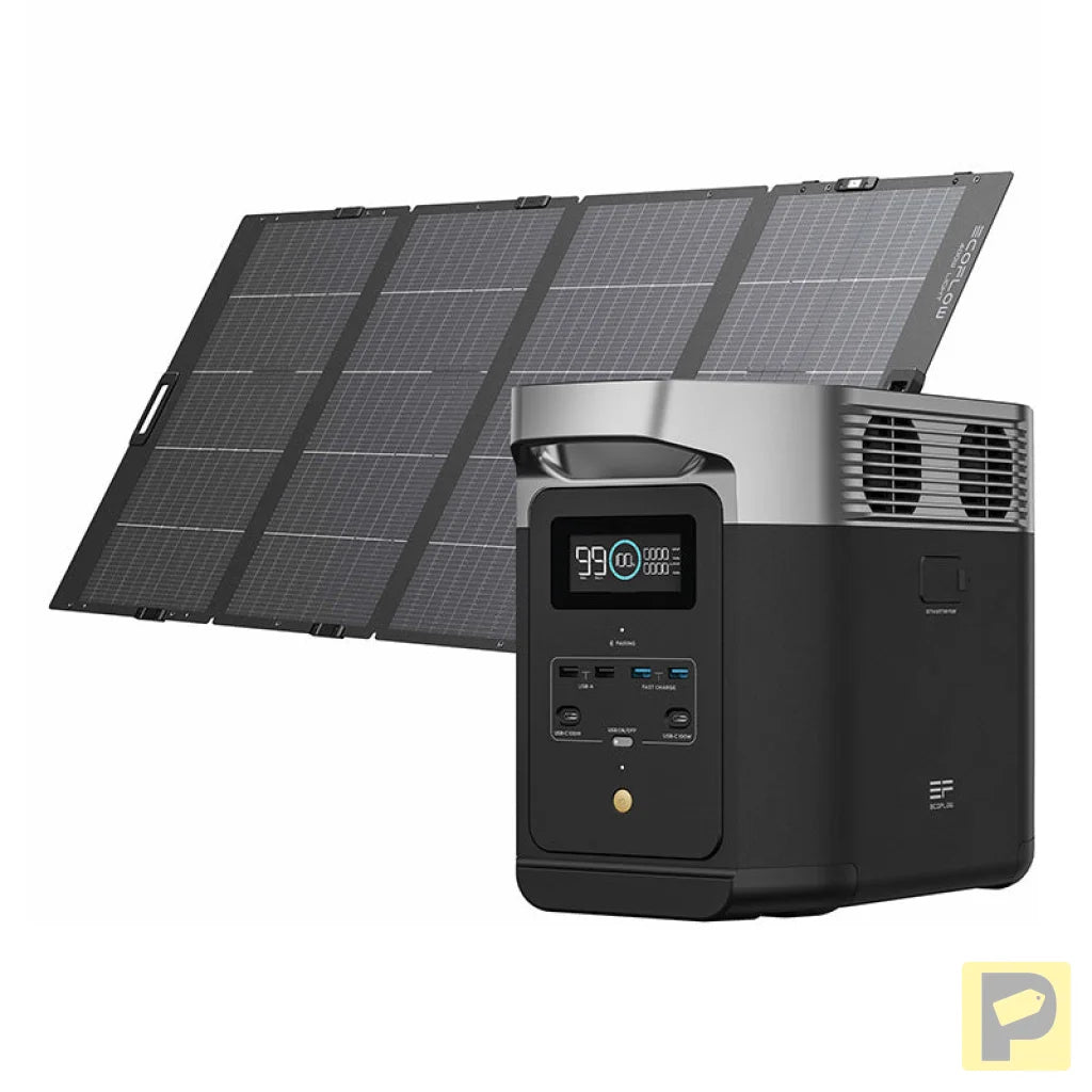 Set: EcoFlow Delta 2 power station + 400W photovoltaic panel.