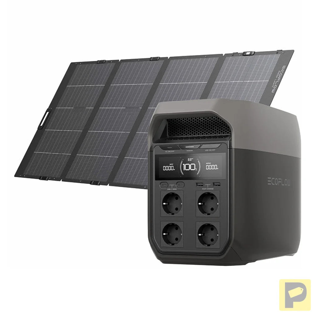Set: EcoFlow Delta 3 power station + 400W photovoltaic panel.