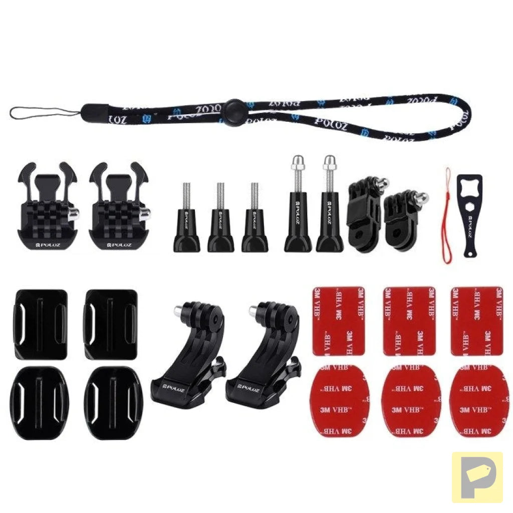 Set of 43 Puluz accessories for sports cameras (including Osmo Action 5 Pro, Ace Pro 2) PKT47