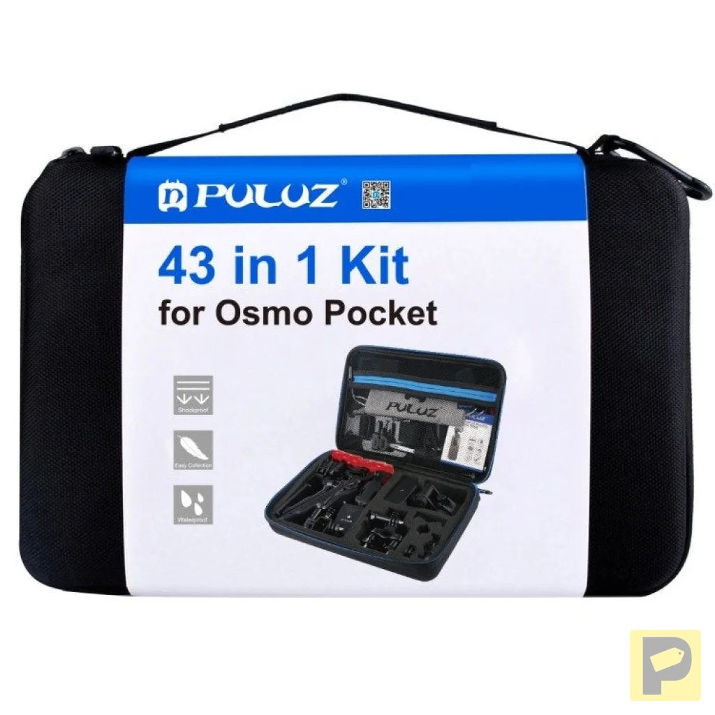 Set of 43 Puluz accessories for sports cameras (including Osmo Action 5 Pro, Ace Pro 2) PKT47