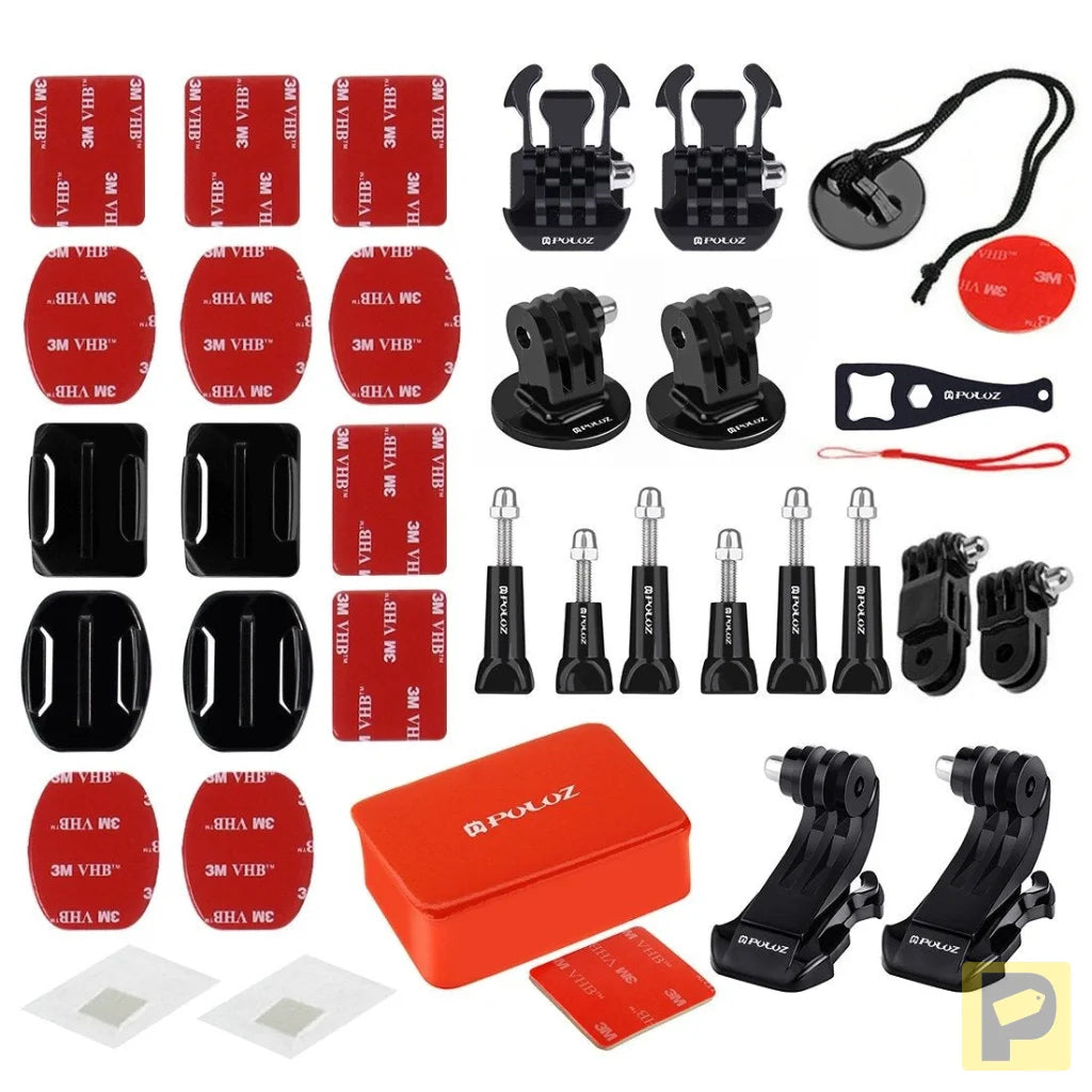 Set of 53 Puluz accessories for sports cameras PKT09