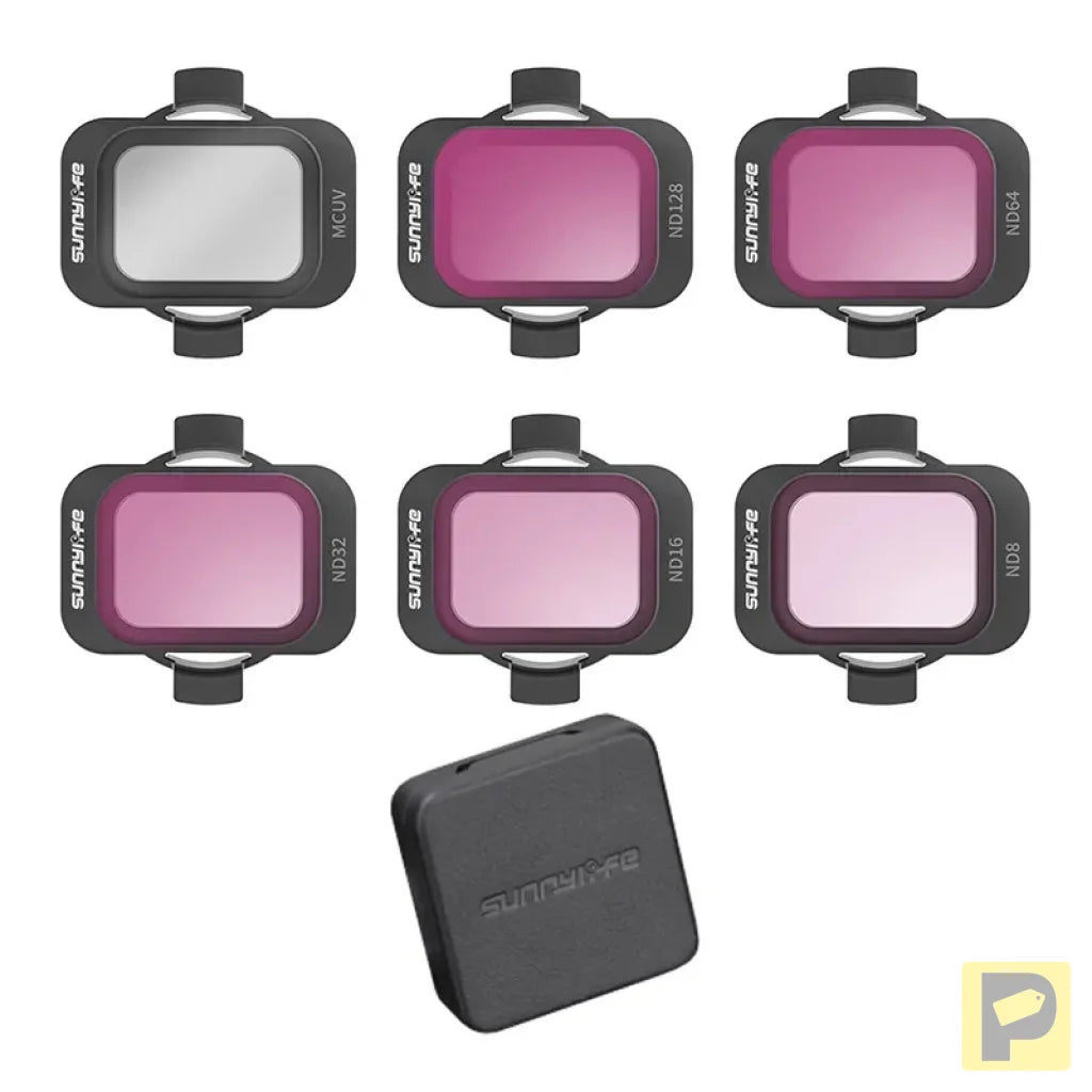 Set of 6 filters Sunnylife MCUV, ND8/16/34/64/128 for DJI Avata 2