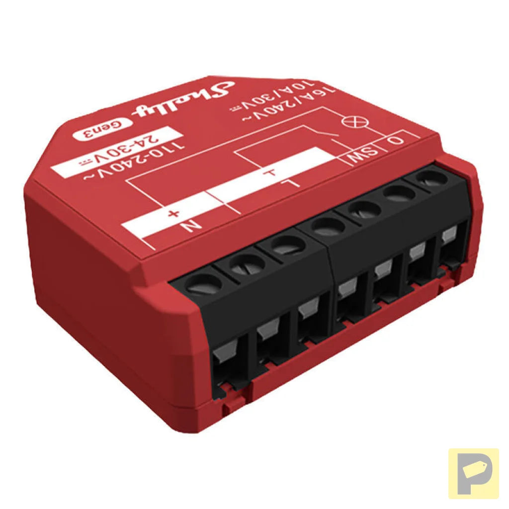 Shelly 1PM Gen3 Controller, WiFi/Bluetooth
