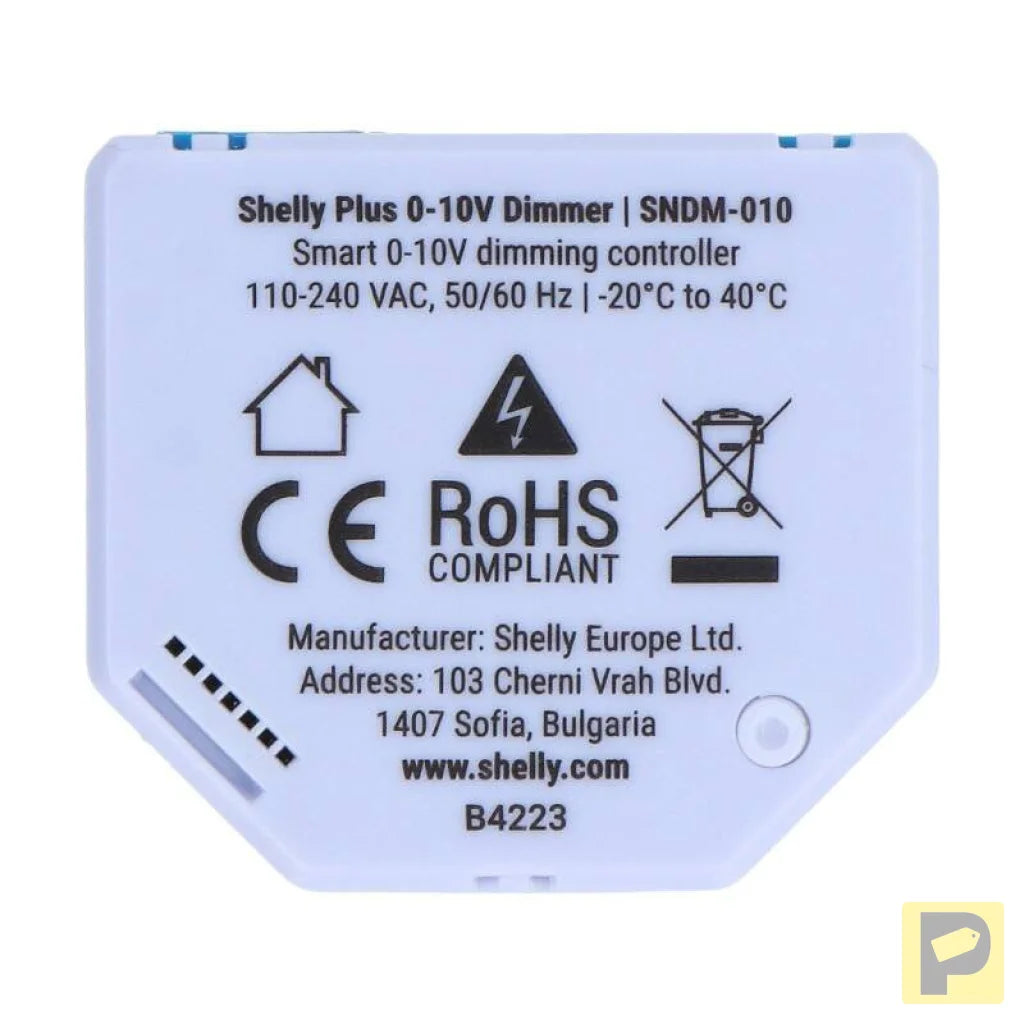 Shelly Plus 0-10V Light Dimmer, WiFi/Bluetooth