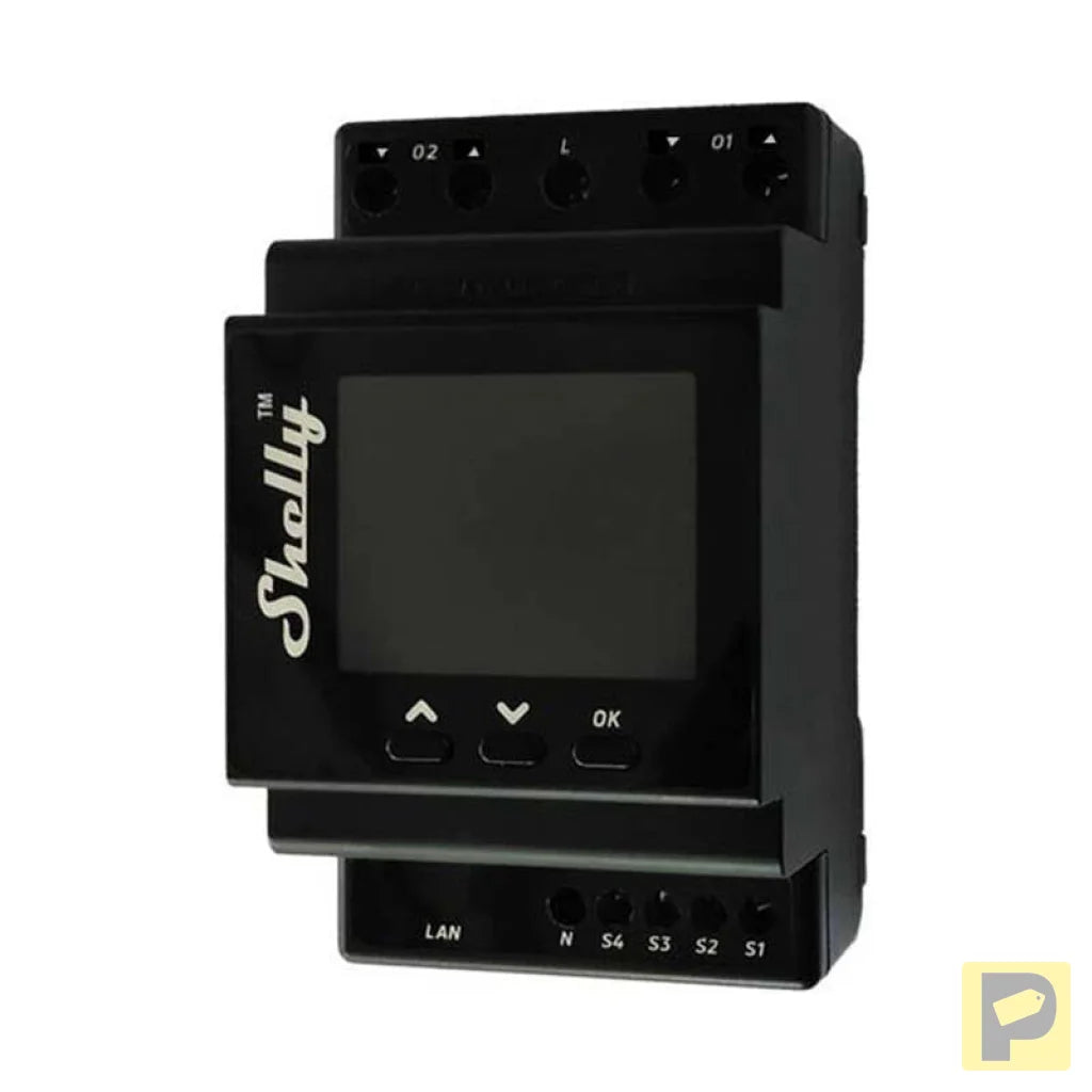Shelly Pro Dual Cover PM DIN Rail Dual Controller, WiFi (Power measurement)