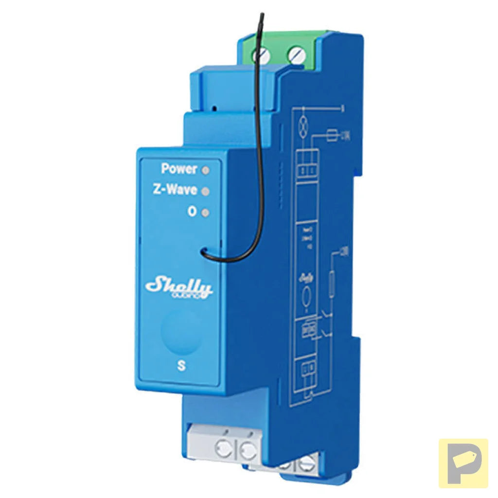 Shelly Qubino Pro 1 DIN rail Relay, 1-channel, Z-Wave