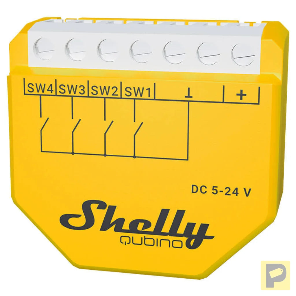 Shelly Qubino Wave i4 DC Scene Controller, Z-Wave (DC 5-24V)
