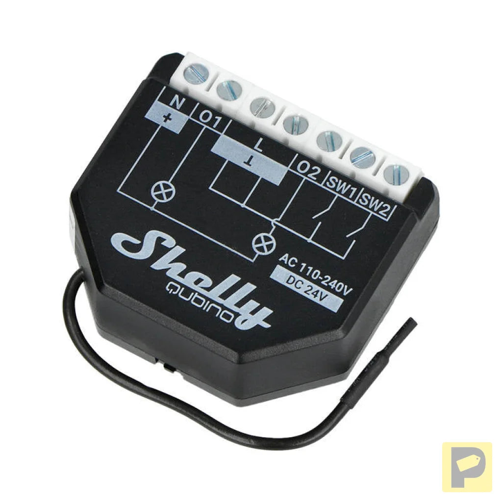 Shelly Qubino Wave2PM Controller, 2-channel, Z-Wave (Power measurement)