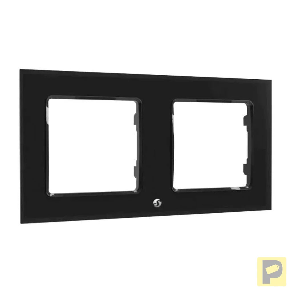 Shelly Switch Frame Double (Black)