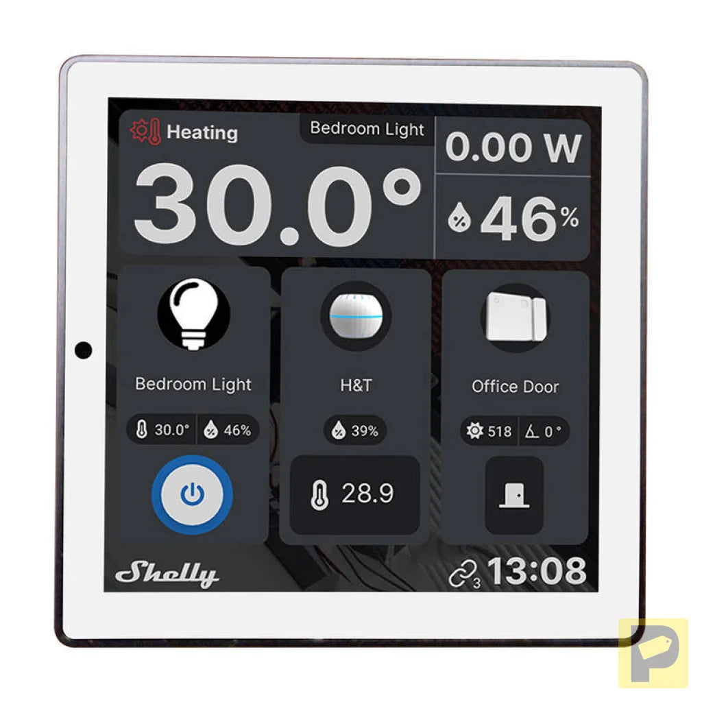 Shelly Wall Display WiFi/BLU (White) + BLU H&T (Ivory) Set