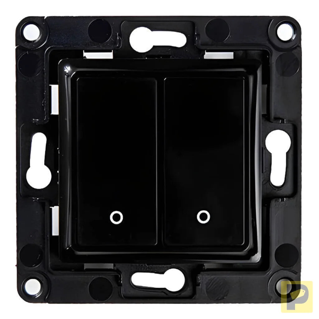 Shelly wall switch 2 button (black)