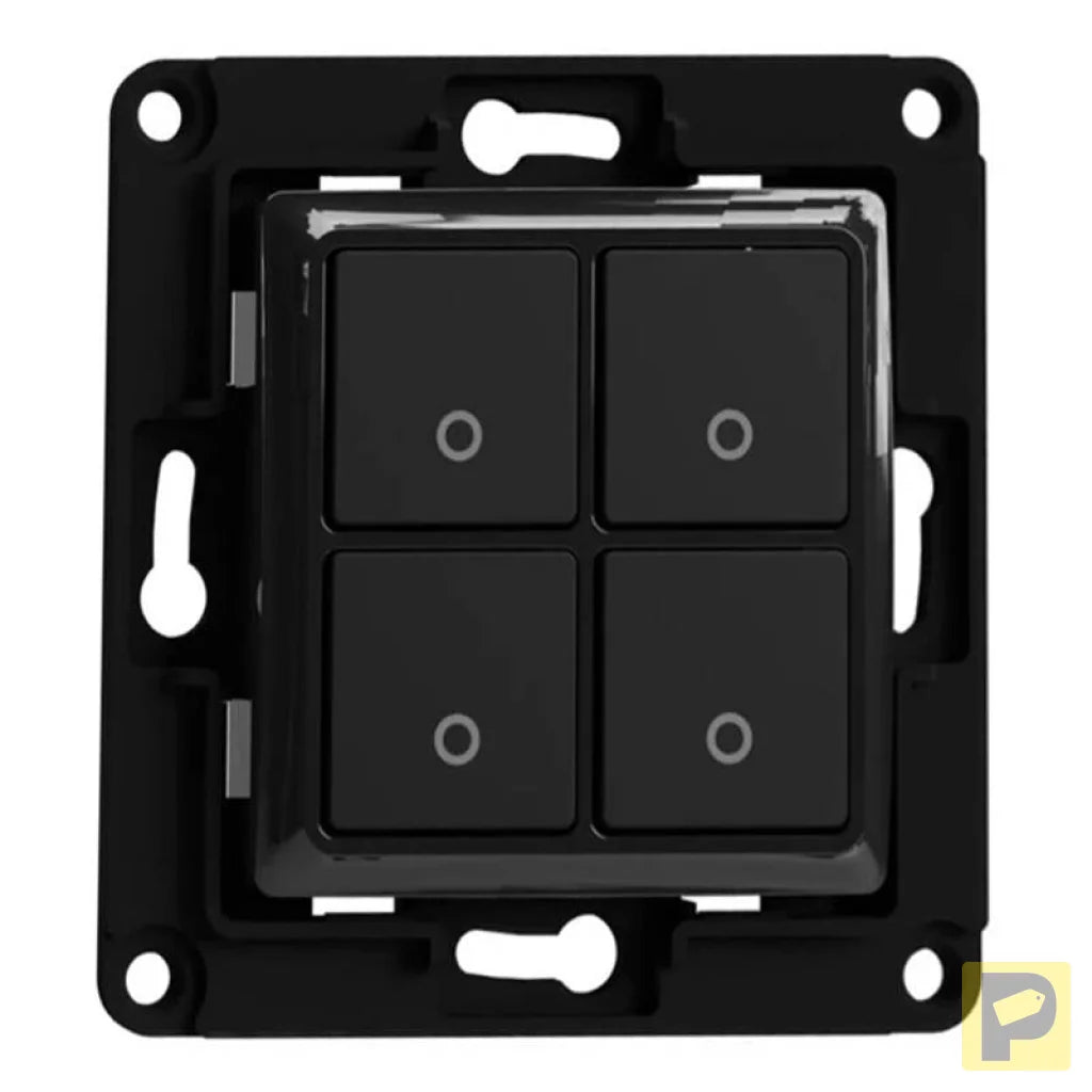Shelly wall switch 4 button (black)
