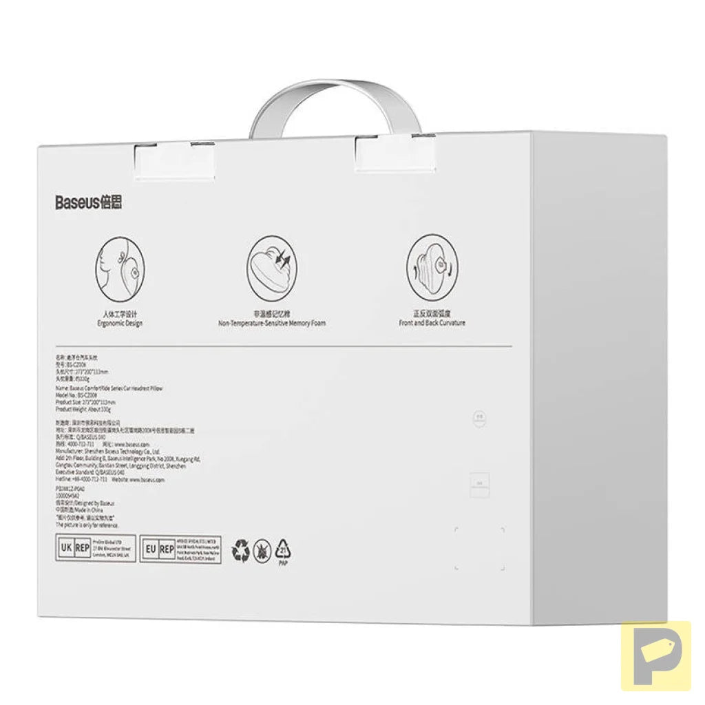 Silk Car Headrest Pillow Baseus ComfortRide Series (black)