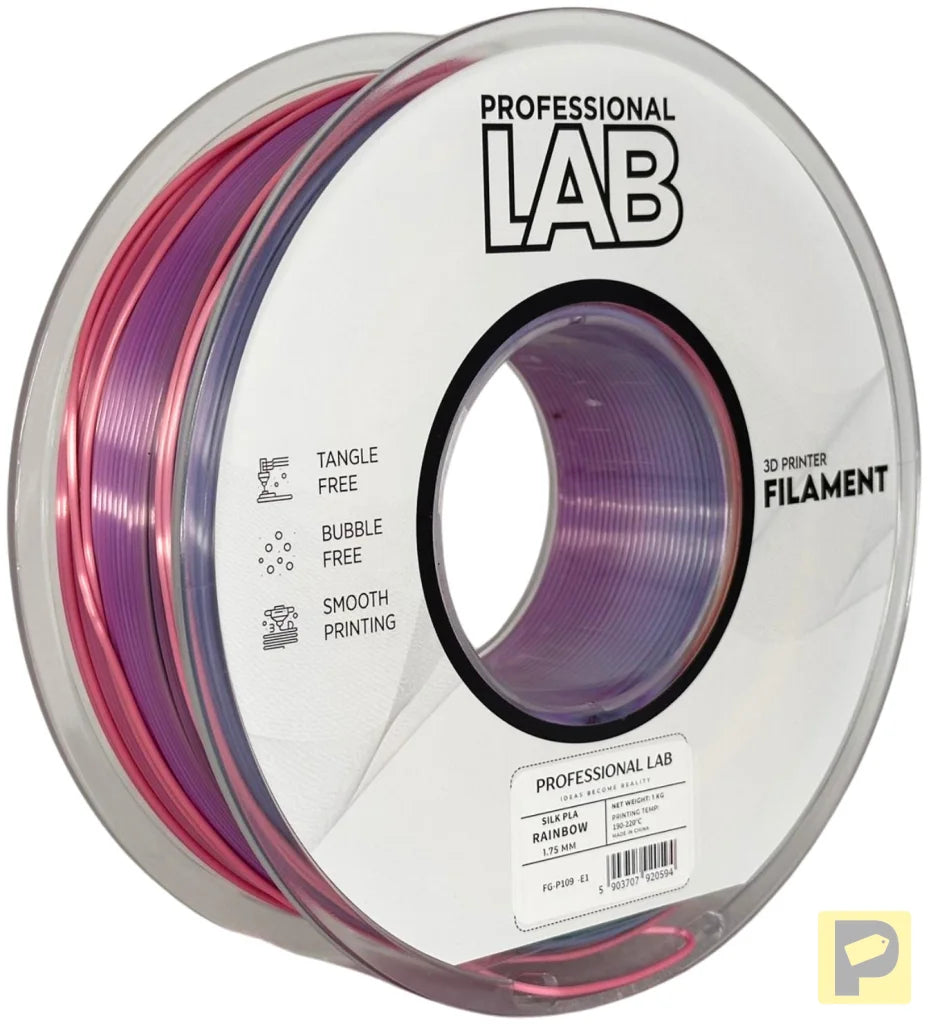 Silk PLA provides a smooth, glossy, silk-like finish. It's aesthetically appealing and perfect for decorative models or display prints.