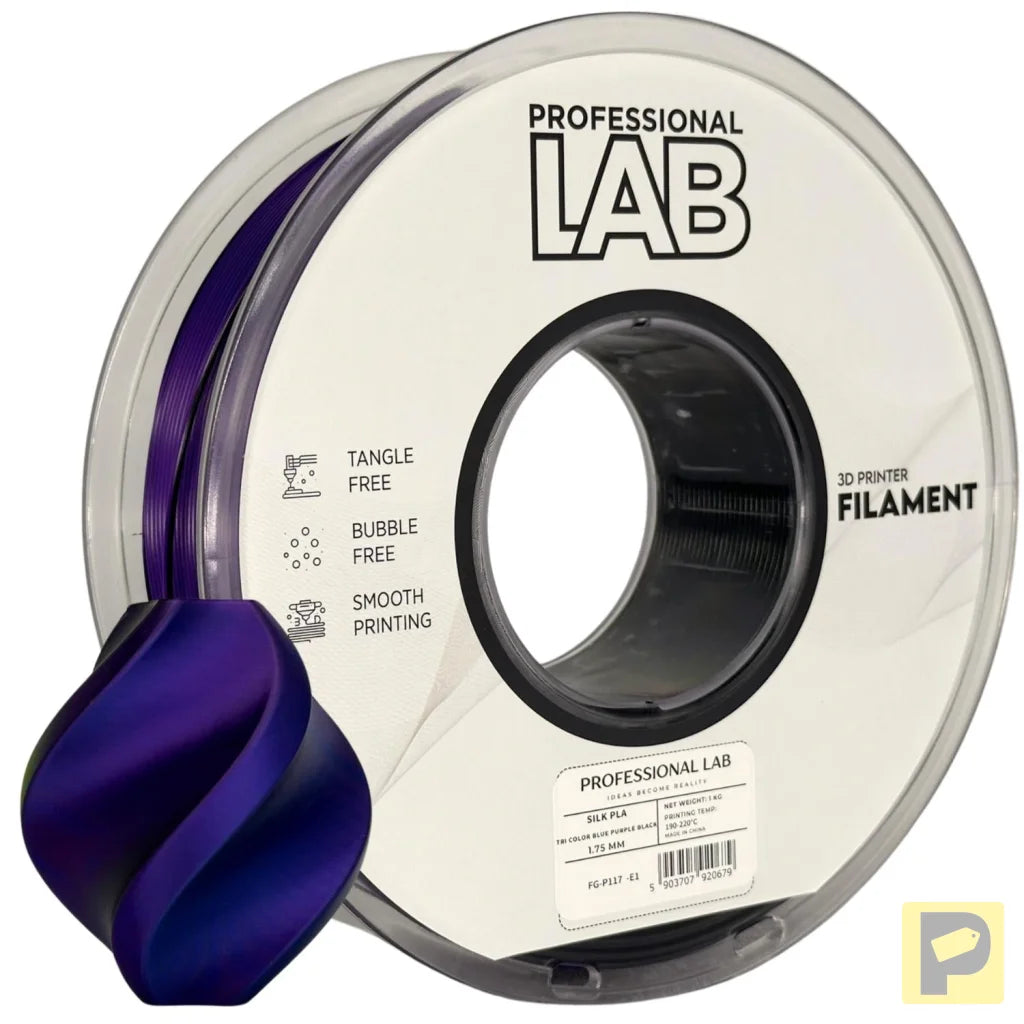 Silk PLA provides a smooth, glossy, silk-like finish. It's aesthetically appealing and perfect for decorative models or display prints.