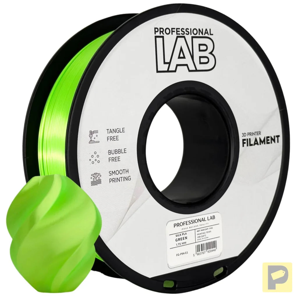 Silk PLA provides a smooth, glossy, silk-like finish. It's aesthetically appealing and perfect for decorative models or display prints.